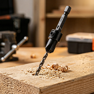 2026 Professional Hex Shank Countersink <b>Drill</b> <b>Bit</b> Kit for Wood 1/16"-1/2" HSS-Coated - Product Image 5