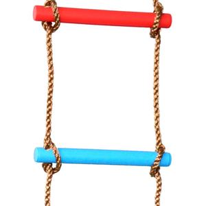 Scala <span class=keywords><strong>a</strong></span> Corda Arcobaleno in Legno per Arrampicata e <span class=keywords><strong>Altalena</strong></span> da Giardino, Giocattolo per Esercizio per Bambini, per Interni/Esterni, Parco Giochi, Parco Trampolini - Product Image 2