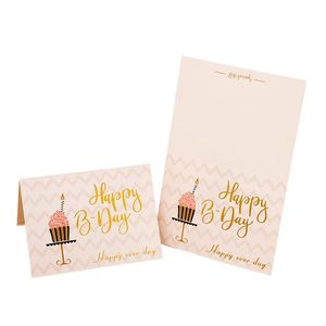 Tarjeta de feliz <span class=keywords><strong>cumpleaños</strong></span>, tienda de flores, tienda de panadería, tarjeta de felicitación, felicitaciones, tarjetas de felicitación con logotipo de lámina de oro personalizado - Product Image 2