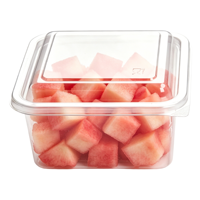 Boîtes en plastique transparentes jetables recyclables de qualité alimentaire pour animaux de compagnie, boîte à noix, boîte durable, étanche à l'humidité, boîte scellée pour pâtisserie, fruits, desserts