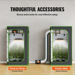 Kit de ventilateur d'évacuation de conduit en ligne de 8 pouces avec contrôle de vitesse variable AC Modèle D0100HPUFAY pour une utilisation à domicile et au bureau - Product Image 6