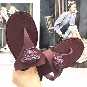 wholesale Versaec fashion jelly ladies <b>flip</b> <b>flop</b> beach slippers head women latest lady jelly summer footwear for women - Product Image 3