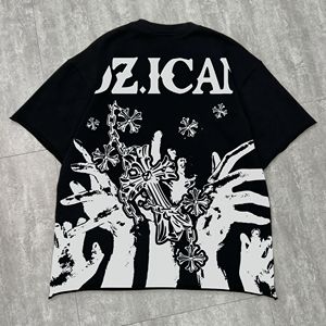 Logo personnalisé T-shirts imprimés personnalisés Poids lourd 100% coton Chemise à manches courtes Fabricant Streetwear Unisex Boxy t Shirt - Product Image 2