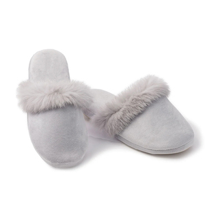 Femmes hiver bout fermé moelleux fausse fourrure garniture TPR semelle extérieure intérieur extérieur mousse à mémoire <span class=keywords><strong>maison</strong></span> pour en Beige - Product Image 2