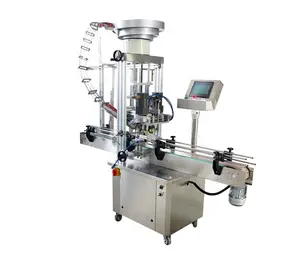 Automatic Chilli Sauce Perfume Glass Plastic Bottle Capper Capping Machine With Cap Feeder