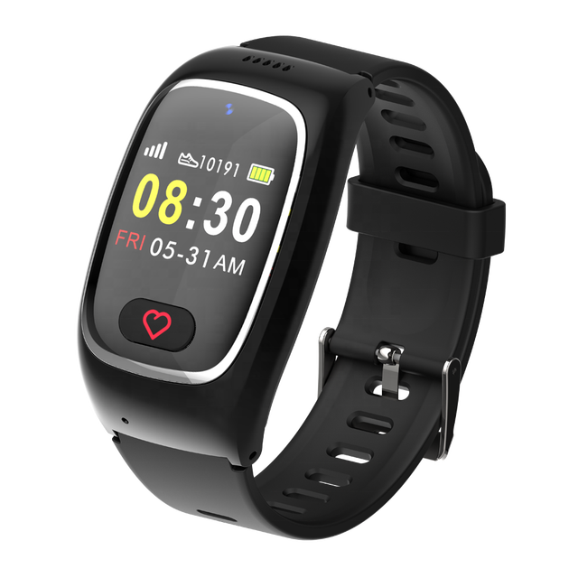 4G LTE Elderly Fall Detection Watch with GPS Tracker & SOS Emergency Call Wristband