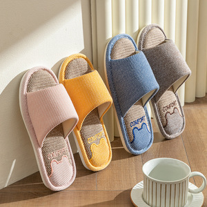 Wholesale Customization House Slipper Linen Slippers Flat Slippers PVC Slippers Fashion Slippers With Huge Discount - Product Image 1