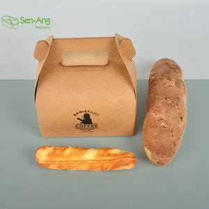 Venta al por mayor transparente personalizado 6 8 10 12 pulgadas caja de pastel con ventana de lujo Cupcake pastelería panadería caja de embalaje de papel con asa - Product Image 1