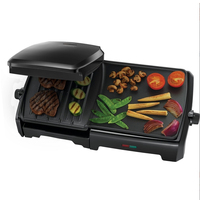 Elektrischer rauchfreier Grill im Innenbereich Kann zerlegt und montiert werden. Notwendig für den elektrischen Raclette-Grill der Dinnerparty