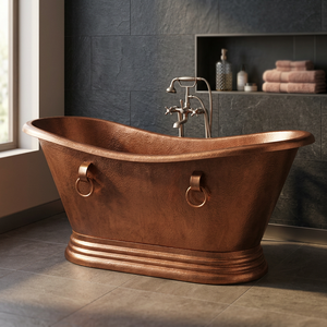 Bañera de Cobre con Patas de Garra, Individual, Pulida - I H C - Product Image 1