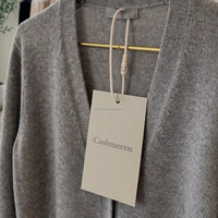 Étiquettes personnalisées imprimées pour vêtements avec cordon en coton et attache à tête de balle pour l'emballage de marques de vêtements