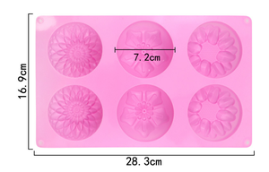 Molde de silicona con forma de flor para hornear, molde para pasteles, molde para Pan, Pizza para hornear, jabón, molde para hielo - Product Image 4