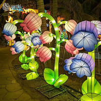 Lanterne à fleurs imperméable et mobile en forme de muguet pour les festivals floraux des parcs et la décoration des fêtes