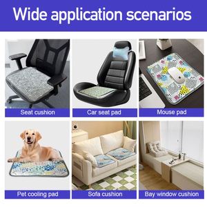 Funda de Asiento Refrigerante para Coche de Verano, Cojín de Asiento de Poliéster Estampado para Conductor de Autobús, Silla para Bebés en Coche/Autobús - Product Image 6