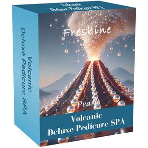 Atacado Pé Skin Care Foot Scrub Máscara Hidratante Loção Creme Volcano Surge <span class=keywords><strong>Spa</strong></span> Pérola <span class=keywords><strong>Pedicure</strong></span> Deluxe 5 em 1 Set - Product Image 1