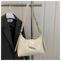 Nouveau Sac à Bandoulière de Luxe en Cuir PU Couleur Unie pour Femme avec Fermeture Éclair – Tendance Estivale Vente en Gros