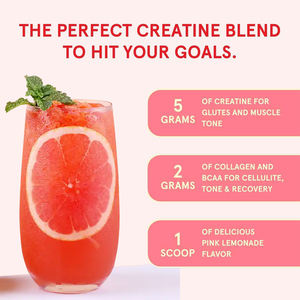 Creatina en Polvo para Mujer de Marca Privada - 5g de Creatina + 1g de Colágeno + 1g de BCAA, Sabor Limonada Rosa, 30 Porciones, 250g, OEM/ODM - Product Image 2