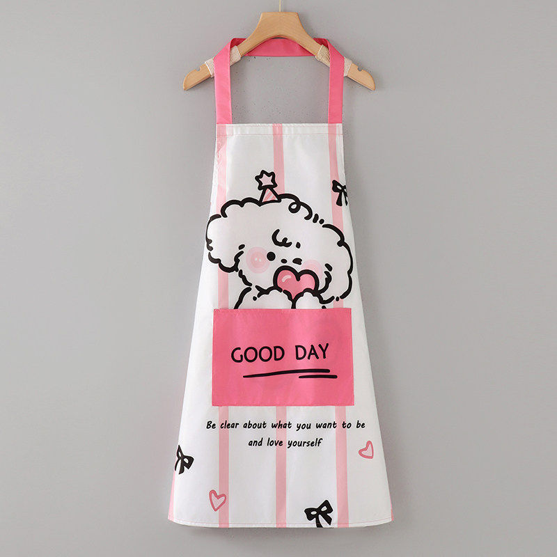 Licol imperméable rose dessin animé pour chiot