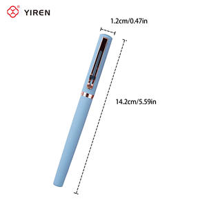 Penna Stilografica Metallica YIREN con Logo Personalizzato, Clip Dorata e Pennino EF, Correzione del Fusto per Forniture Scolastiche e da Ufficio - Product Image 6