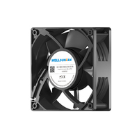 Ventilateur axial sans balais WELLSUNFAN OEM silencieux et durable, haute température, 120 mm (4 pouces), noir, DC 12038, roulement à billes, moteur 100 % cuivre