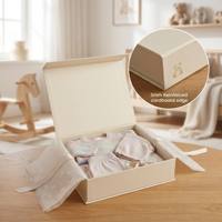 Boîte d'emballage personnalisée de luxe pour vêtements pour enfants, boîte cadeau en carton rigide avec impression de logo