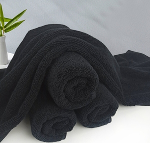 100% cotton Bleach Proof Salon khăn số lượng lớn tóc Salon Stain kháng khăn đen Salon khăn - Product Image 6