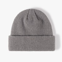 Chapeau tricoté chaud à dôme polyvalent à la mode européenne et américaine avec impression numérique de broderie 3D avec logo personnalisé