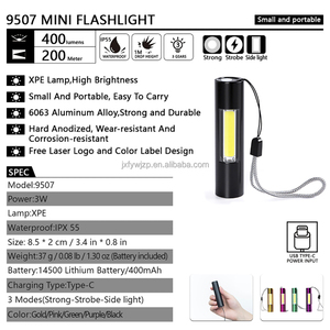 Batteria personalizzata torcia Mini torcia a Led in alluminio magnetico alta lumen Mini Cob torcia - Product Image 2