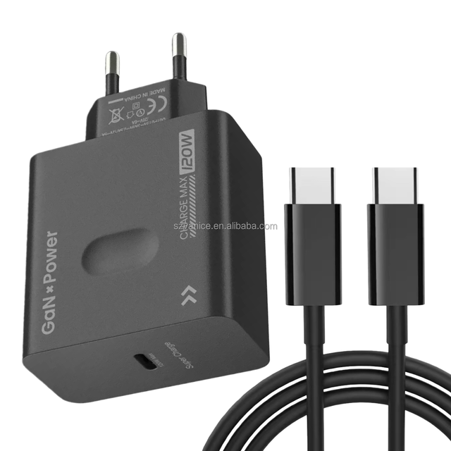 EU US UK Plug 120W USB-C PD Fast Charger USB Type C Quick Charge 120W Type-C Wall Charger Adapter for Samsung/Huawei/Xiaomi