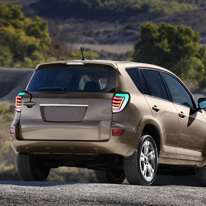 ไฟท้ายรถยนต์ LED สีแดง รุ่นใหม่ AURON กันน้ำ ผลิตจากวัสดุ ABS สำหรับรถยนต์ Rav4 ปี 2009-2012 แรงดันไฟฟ้า 12V พร้อมไฟเบรกและไฟท้ายแบบ RGB - Product Image 3
