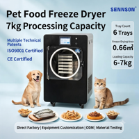 Compacte 15kg Vriesdroogmachine met luchtdichte deur voor het conserveren van fruit, koffiepoeder, theepoeder & kruiden