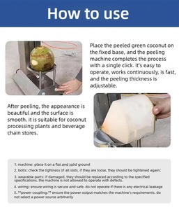 Machine à peler les noix de coco à bas prix, en acier inoxydable 304, éplucheur manuel de noix de coco, machine à peler les noix de coco à vendre - Product Image 4