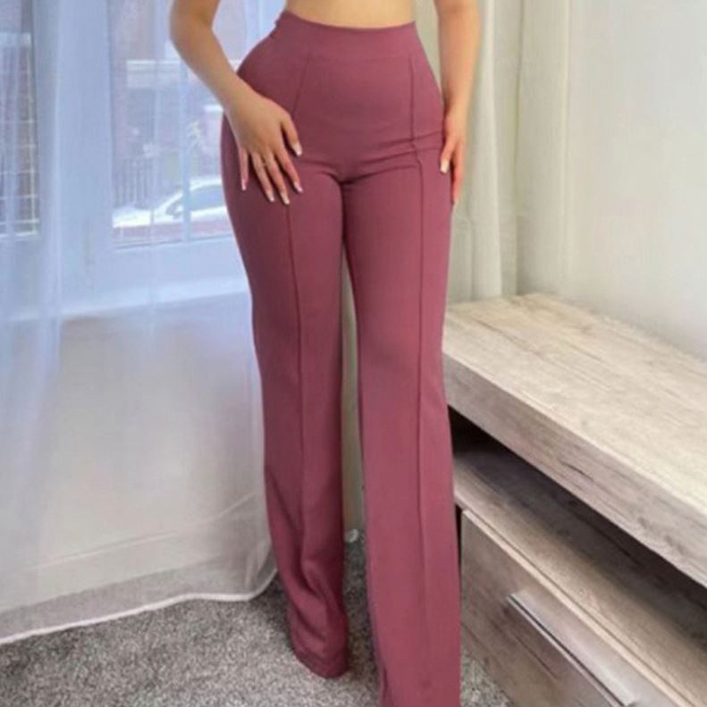 victoria high waisted dress pants - taupe New Temperament Commuter Micro Slacks All Fashion Wide Leg Women taupe outfit ideas