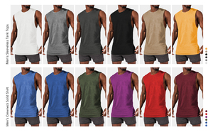 Débardeur à col rond en fibre de bambou avec logo personnalisé de haute qualité pour hommes maillot de corps de gymnastique athlétique à entraînement décontracté à séchage rapide - Product Image 5