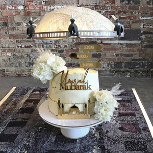 Set di 3 acrilico Umrah Mubarak Caketopper Umrah torta decorazione Umrah torta Hajj <span class=keywords><strong>Umra</strong></span> Cupcake Topper compleanno Caketopper - Product Image 2