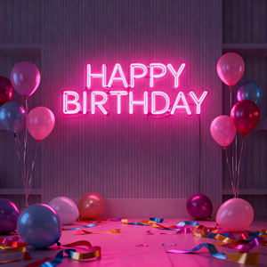 Sinh Nhật Nguồn Cung Cấp Bên Dẫn Số Tùy Chỉnh Đèn Neon Neon Chữ Dấu Hiệu Cho Sinh Nhật Đảng Trang Trí - Product Image 3
