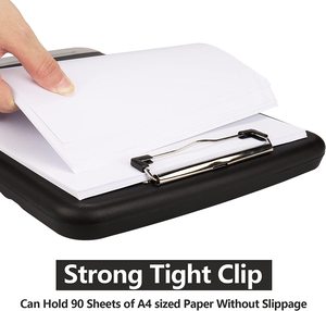 Kẹp Hồ Sơ A4 Kẹp Hồ Sơ Lưu Trữ Hộp Nhựa Mở Bên Hông Tài Liệu Vật Liệu Lật PVC Chống Thấm Nước - Product Image 3