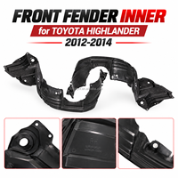 Pare-boue avant noir pour Toyota Highlander 2012-2014, ajustement direct, panneau de protection de passage de roue, vente en gros