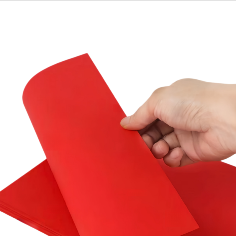 Red Card Paper / Colored Cardboard-Eco-Friendly & Recyclable Specialty Paper for Gift Packaging DIY Projects & Printing