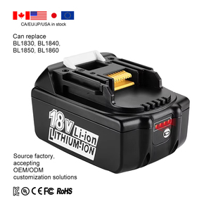 XNJTG MAK KC 인증 교체용 BL1860B BL1850 BL1840 BL1830 교체 배터리, 배터리 MAK 18V 6.0ah 4ah 5ah에 적합 - Product Image 1