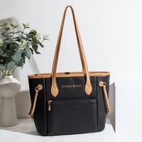 Sac de toilette portable en polyester haut de gamme, grande capacité, étanche, avec fermeture éclair et bandoulière unique