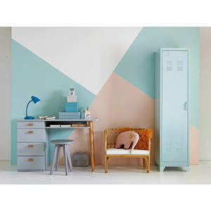 <span class=keywords><strong>Armario</strong></span> Metálico Estilo Americano, Mueble de Almacenamiento con 1 Puerta Metálica, Armarios Americanos para Pasillos, Oficinas y Dormitorios Infantiles - Product Image 3