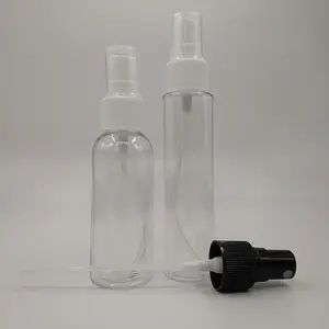 Air Freshener Spray Bottle Round With Black Plastic Screw Cap Spray Bottle For Cleaning Chemicals