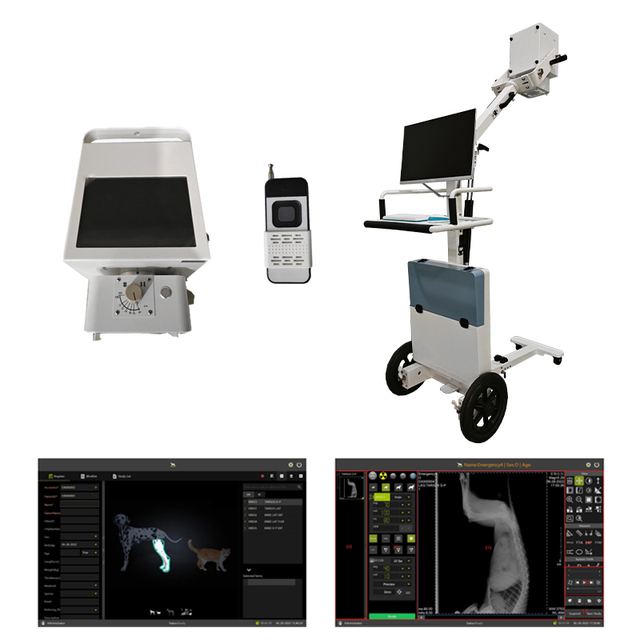 IN-V Series Mobile Digital Radiography X-ray Machine Portable Veterinary Xray Machine Medical X-ray Handheld X-ray