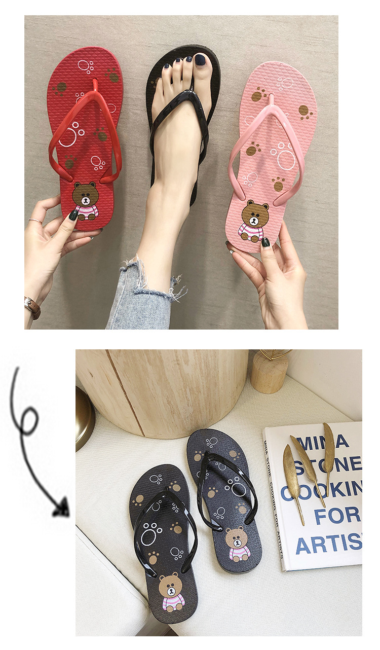 2023 Ladies Flip Flops Slippers Summer Beach Shoes Couple EVA Slippers Flipflops