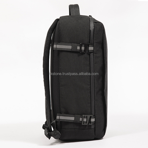 Vietnam Originally Manufacturer Black Customized Stripe Polyester <b>Laptop</b> Travel Bag OEM ODM Backpack <b>Back</b> <b>Pack</b> - Product Image 3