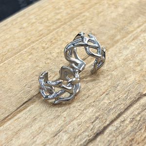 VAF COOL Dornen förmige ausgehöhlte Ohr manschette Edelstahl verstellbar Dornen formiger, <span class=keywords><strong>Hohler</strong></span> Ohrknorpel clip - Product Image 4