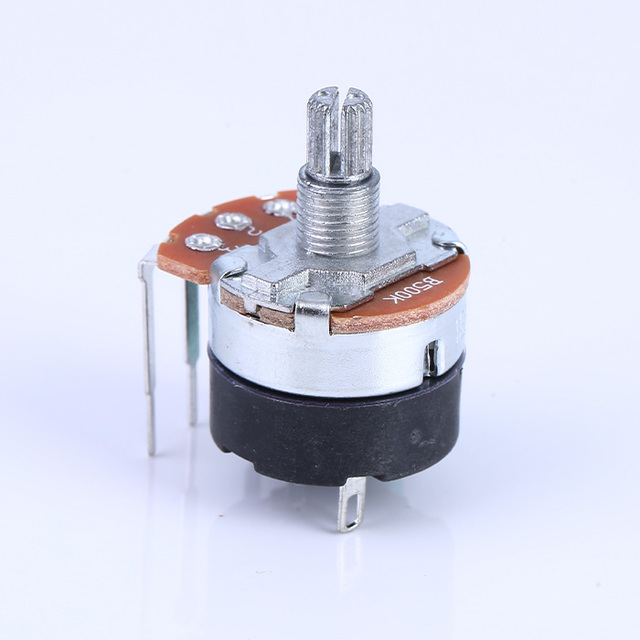 High Quality XIANGRUN Wh138 Rotary Potentiometer B500K 50K Tolerance 16mm Push-on Switch Metal Alloy 220V Max OEM Customization