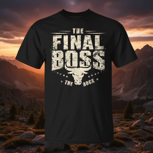 Camiseta The Final Boss The Rock, color negro, estilo vintage, corte unisex - Product Image 3