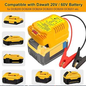 Abrazaderas para Cables de Arranque para Batería <span class=keywords><strong>DeWalt</strong></span> de 20 V, Convertidor a Arrancador de Arranque Automotriz con Cables de 11 AWG y Clips de Loro - Product Image 3